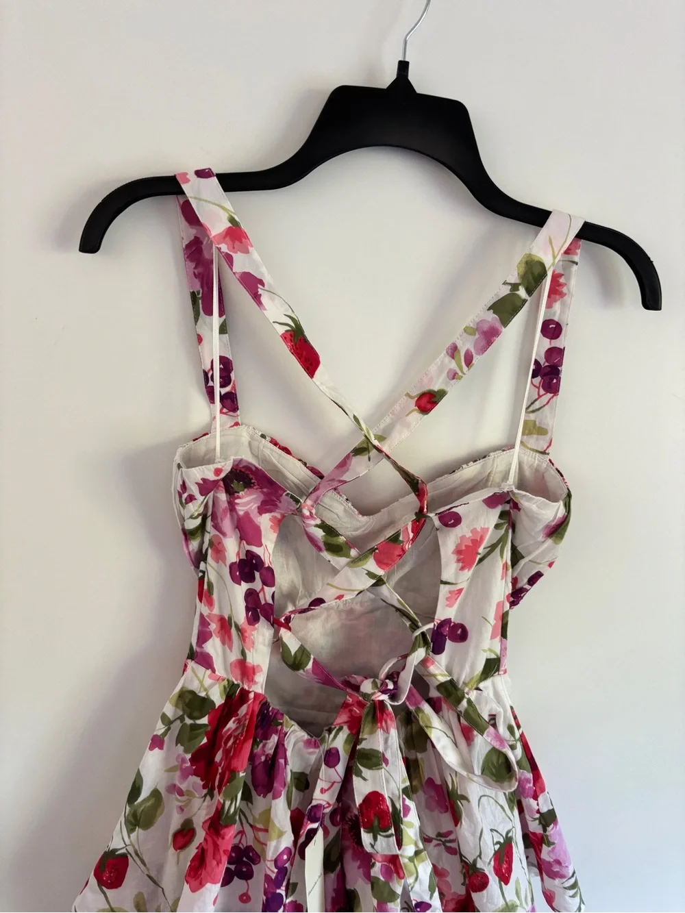 Abercrombie & Fitch NWT Floral Tiered Maxi Dress Cross Tie Back